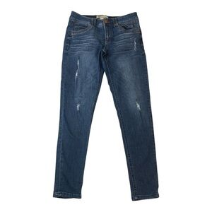 Democracy Ab Technology Tummy Control Denim Dark Wash Skinny Ankle Jeans size 6